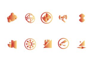 Download Lines Logo Gradient Red, Golden Glow - Old Collection