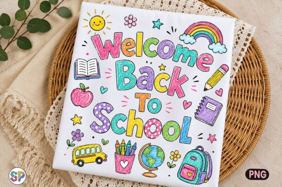Download Welcome Back to School, Hand Art Shirt - School Collection