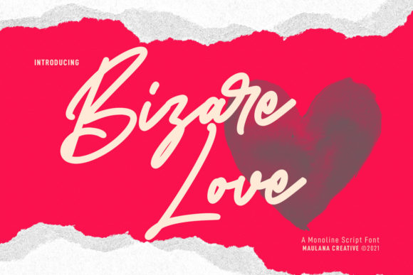 Download Bizare Love Monoline Script Font - Script Collection