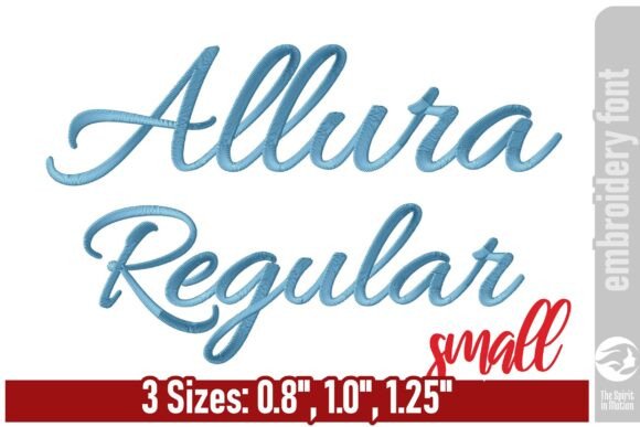 Download Allura Script Embroidery Font - Small - Script Collection
