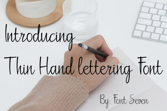 Download Thin Hand-lettering Script - Script Collection